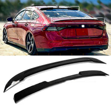 Gloss Black Rear Trunk Spoiler & Roof Spoiler for HONDA ACCORD 2023-2024