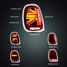 Red/Smoke Sequential LED Tail Lights For Mini Cooper F55 56 57 2014-2023