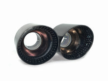 Universal 70mm Inlet Black Exhaust Tips Pair for Audi BMW Mercedes Models