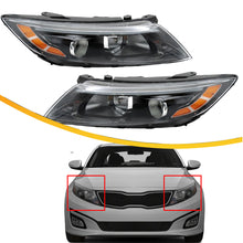 Halogen Headlight Projector w/Bulbs For Kia Optima TF 2014-2015