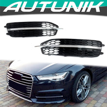 Front Fog Light Grille Cover for 2012-2015 Audi A6 S-line S6 2012-2015