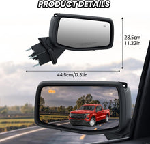 Left+Right Side Mirror Black For GMC Sierra 1500 Silverado 2019-2024 BSM Heated Blind Spot