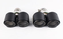 Dual 4" Quad Carbon Fiber Exhaust Tips for Audi S5 2008-2016