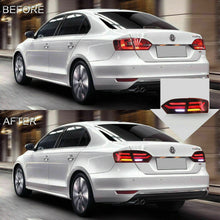 Red LED Tail Lights For 2011-2014 Volkswagen VW Jetta MK6 W/Sequential Signal Turn