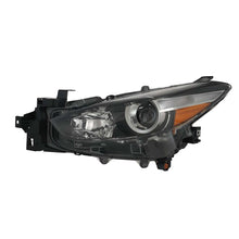 For 2017-2018 Mazda 3 Passenger+Driver Clear Headlights Headlamps Black Halogen