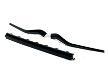 For Hyundai Santa Fe 2021-2023 Black Front Grille Middle Side Molding Trim 3pcs