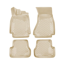 4pcs Beige Floor Mats Liner for Audi A6 S6 A6 Quattro 2012-2018 TPE All-Weather