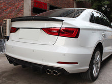 Real Carbon Fiber Duckbill Spoiler Wing for AUDI A3 8V S3 RS3 Sedan 2013-2020 od96