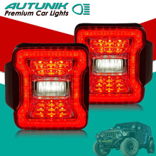 L+R Clear Lens LED Tail Lights Rear Brake Turn Signal Lamp for Jeep Wrangler JL 2018-2023 2024