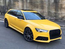 Left+Right Side Bumper Fog Light Lamps Frame Grille Cover For Audi RS6 2014-2018