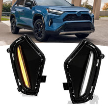 LED Daytime Running Lights DRL For Toyota RAV4 2019-2024 Fog Lamp W/Turn Signal Function