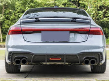 Dual Matte Carbon Exhaust Pipe Tips for Audi A4 A5 A6 A7 Modifications