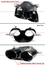 For 2022-2025 Mercedes W205 C200 C300 C43 AMG Sedan Gloss Black Rear Diffuser w/ Exhaust Tips C43 Style