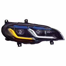 LED Headlight DRL Turn Signal Lamp Assembly For 2007-2013 BMW X5 E70 HID/Xenon w/o AFS