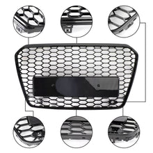 For Audi A5 S5 B8.5 2013-2016 Front Bumper Grille Honeycomb Grill Gloss Black US