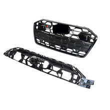 Front Bumper Grille For 2019-2025 Audi A6 Allroad C8 Grill Upgrade Black/Chrome