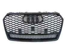 Gloss Black Front Mesh Grille RS Style for AUDI A7 C7.5 S7 2016-2018 fg47