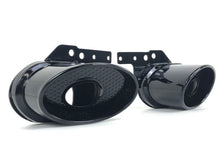 RS5 Style Gloss Black Rear Diffuser + Oval Exhaust Tips For Audi A5 S-line S5 B9.5 2020-2024