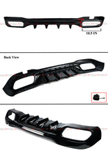 For 2022-2025 Mercedes W206 C300 C43 AMG Sedan Gloss Black Rear Bumper Diffuser C63 Style w/ Exhaust Tips