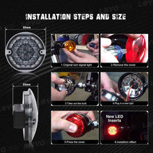 LED Turn Signals Blinker Lights For Harley Road King Electra Glide Classic