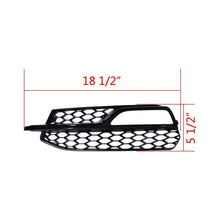 Gloss Black Fog Light Grille Covers For Audi A3 S-Line S3 8V 2013–2016