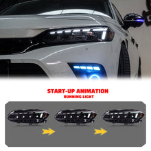 LED Sequential Headlight for Honda Civic 11th Gen 2022-2024 Animation Front Lamp