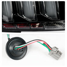 Smoked LED Tail Lights For 2005-2009 Ford Mustang Rear Brake Lamps w/ Sequential Signal