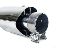 4x 62mm Universal Exhaust Tips Black/Chrome Clamp-On for Porsche Cayenne Macan Panamera