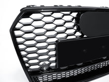 Gloss Black Front Mesh Grille RS Style for AUDI A7 C7.5 S7 2016-2018 fg47