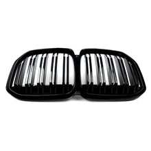 Gloss Black Front Bumper Grill Dual Slats For BMW X7 G07 M50i 2019-2022