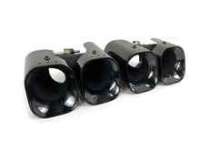 3PC Set for 2020+ Land Rover Defender 110 130 90 2L 3L Black Exhaust Tips + Lower Mesh