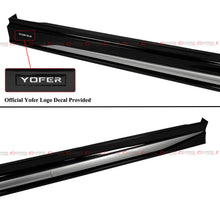 For 2023-2025 Honda Accord Black Add On Side Skirt Extension - Silver Trim