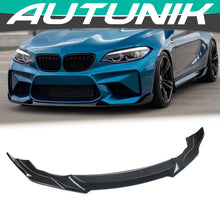 Carbon Look Front Bumper Lip Spoiler Splitter For BMW F87 M2 2016-2018