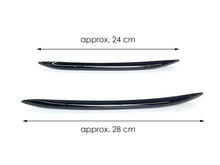 Gloss Black Front Bumper Fog Light Cover Trims For Mercedes W206 S206 C200 C300 C43 AMG 2022-2024