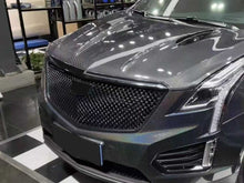 Black Front Upper Grille + Lower Grill w/ Frame for Cadillac XTS 2013-2017 w/o Camera