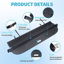Carbon Fiber Look Retractable Cargo Cover For Subaru Forester 2019–2024 Rear Trunk Shade