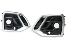 Front Fog Light Cover Grille Grill W/ ACC Hole Fit For Audi Q5 2021-2025