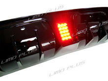 Black Rear Diffuser w/ LED + Black Exhaust Tips For 15-21 Mercedes W205 Sedan C300 C450 C43 AMG