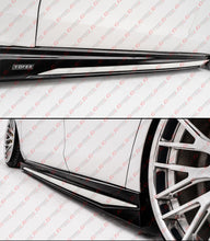 For 2023-2025 Honda Accord Yofer Side Skirt Extension Black + Pearl White Trim