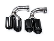 Black Sport Exhaust Tips Tailpipe For Porsche Cayenne 9Y0 9Y3 2019-2024 et132