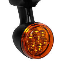 Black LED Spot Fog Passing Lights Lamp Turn Signals Bar Kit Fit for Harley Road King