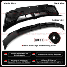 For 2025-2026 Tesla Model Y Juniper Yofer Matte Black Rear Bumper Diffuser Kit