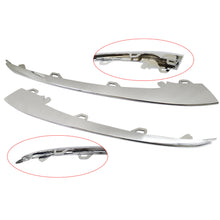 L/R Front Bumper Lip Splitter Chrome Molding Trim for Mercedes W222 S450 S560 2018-2020