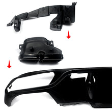 Gloss Black Rear Diffuser & Exhaust Tips For Mercedes E Class W213 Standard Bumper 2017-2020