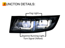 LED Daytime Running Lights Fog Lights Assembly For 2003-2009 Lexus GX470 Left+Right