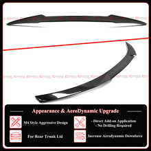 M4 Style Carbon Fiber Trunk Spoiler For 2007-2013 BMW E82 125i 135i 1M