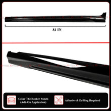 For 2025+ Toyota Camry LE SE XSE XLE CTM Design Gloss Black Side Skirt Extension