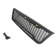 Black Front Bumper Upper Grille w/ LED Lights fit for 2003-2007 Ford E150 E250 E350