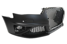 RS4 Style Front Bumper w/Fog Lamp & Chrome Grille w/ PDC For 2013-2016 Audi B8.5 A4