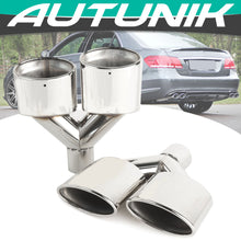 58mm Inlet Oval Chrome Exhaust Tips for Mercedes W220 W221 W204 W218 W212 W212 SLK